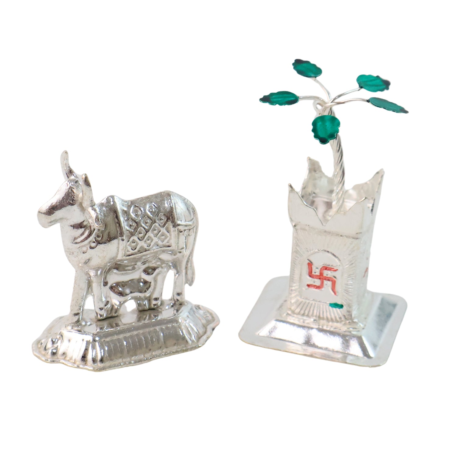 Silver-Plated Kamdhenu Silver-Plated Kamdhenu